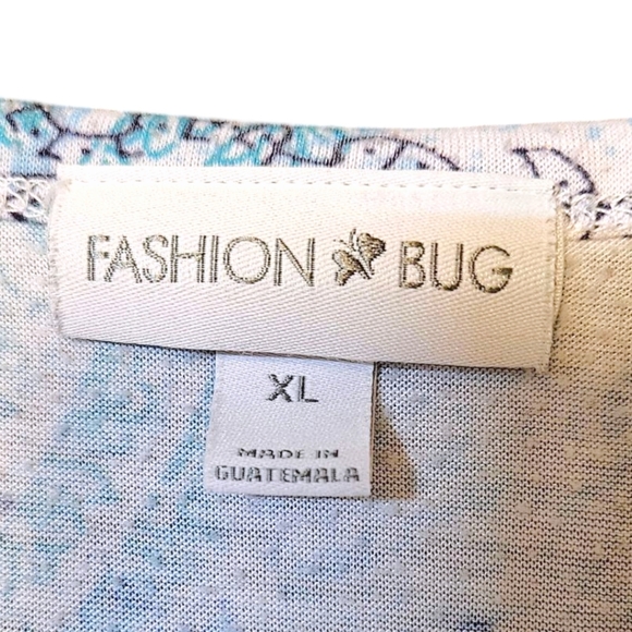 WM Y2K Embellished Paisley Tee Sz XL Fashion Bug Fairycore Bling 00s Spring - Picture 8 of 14